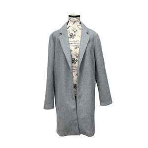 Love Tree Fleece Trench Coat with Pockets